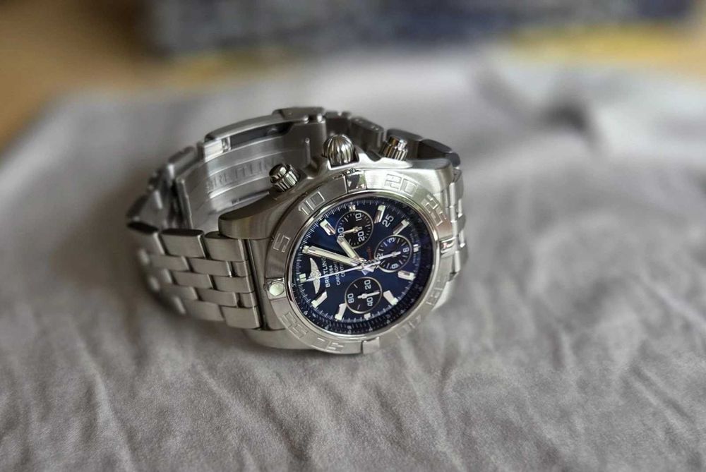 BREITLING Chronomat 44 AB0110 Steel Blue Dial Diver