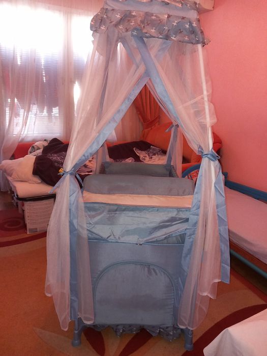 Бебешко легло/кошара на 2 нива с матраче