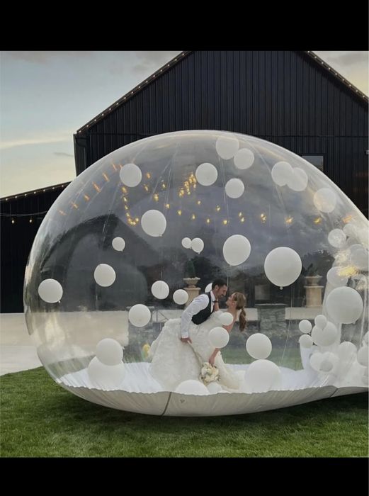 Аренда бабл-хауса.. надувная сфера с шарами внутри