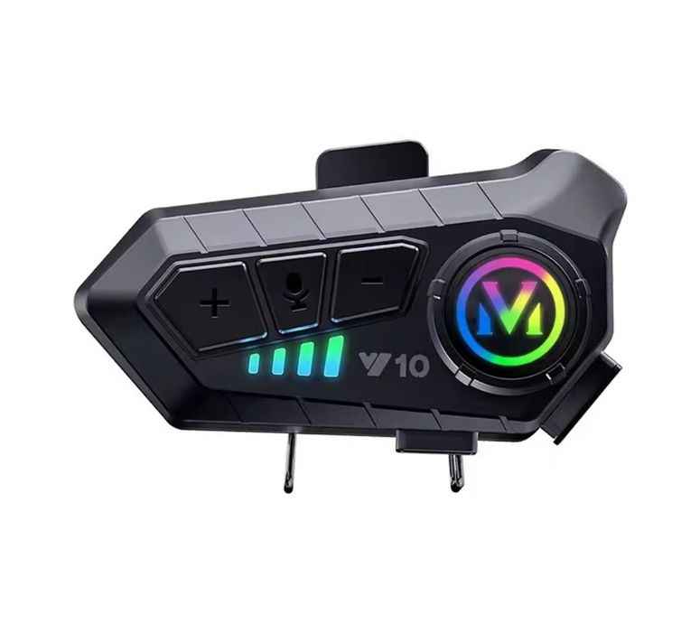 Intercom pentru casca moto, Speed1 Y10, Bluetooth, autonomie 32h, rezistent apa IPX6, negru HandsFree Bluetooth Casca Moto