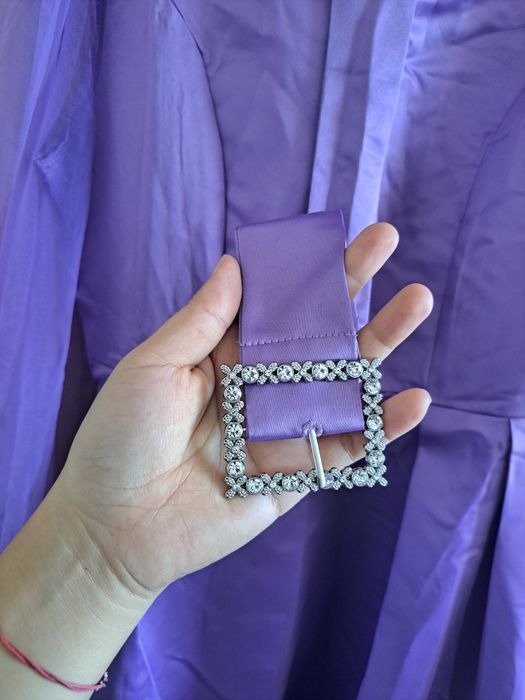 Rochie Midi Mov elegantă