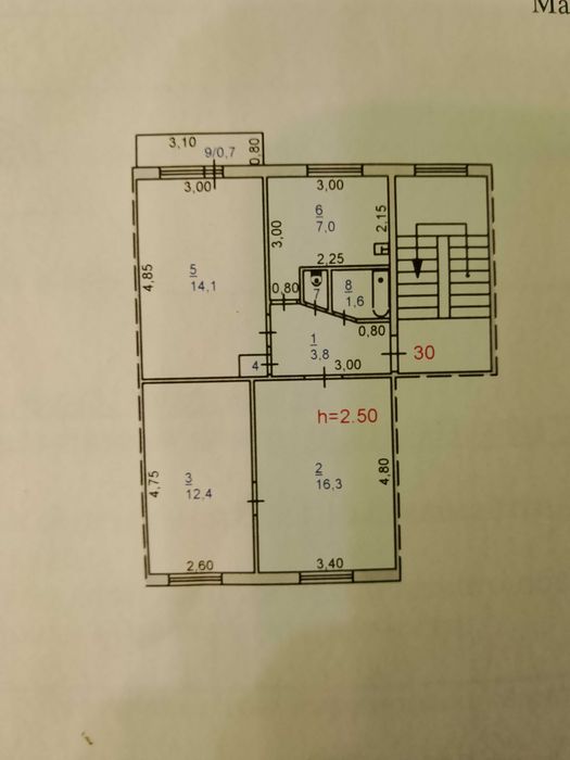 3-комнатная квартира