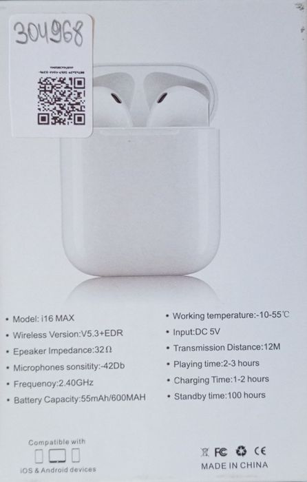 Airpods i16 max V5.3