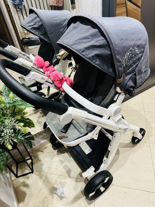 Бебешка количка Chipolino Electra Silver and White