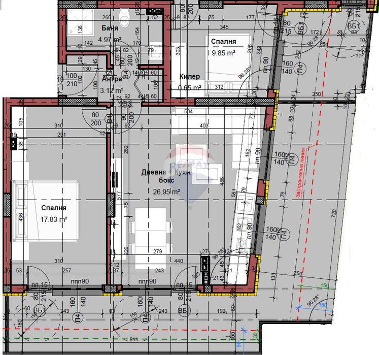 Тристаен апартамент за продажба в кв. Изгрев Т3793