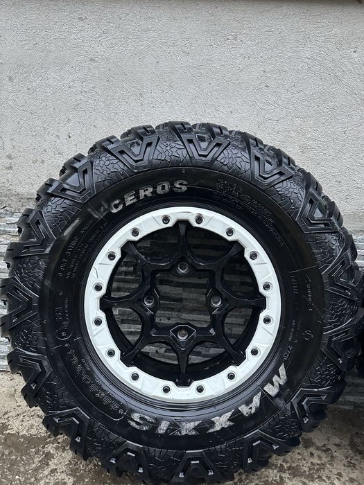 Jante can am beadlock r14+ cauciucuri maxxis ceros( atv/utv ) can am