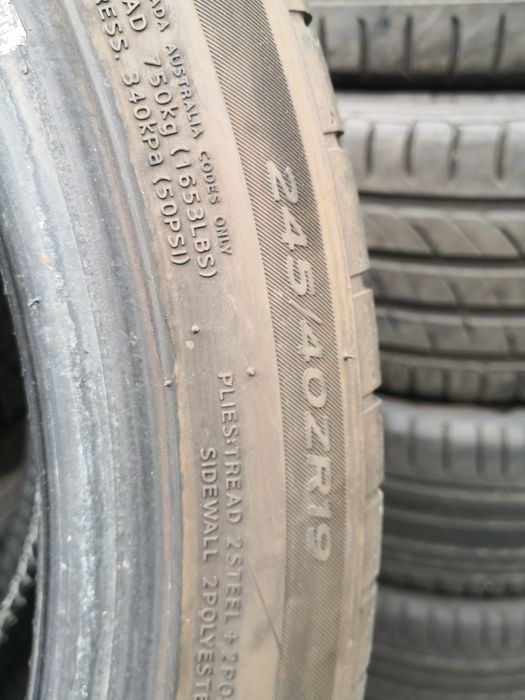 245 40 19 цола гуми hankook dot  22