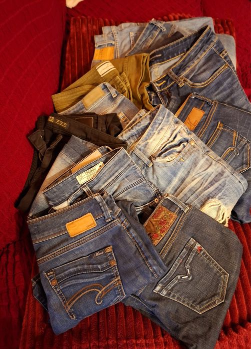 Lot blugi damă, Zara, Mavi , Replay, 11 bucati y , ect . Marimi 36, 38