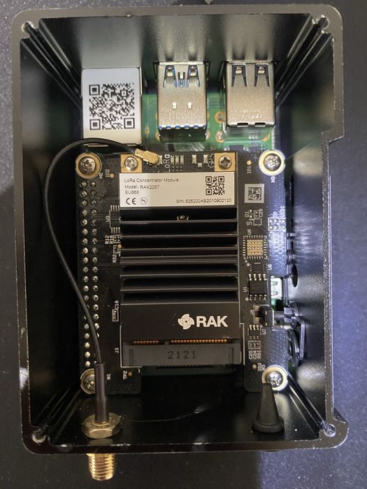 Modul radio LoRaWAN RAK2287 + HAT Raspberry Pi 4