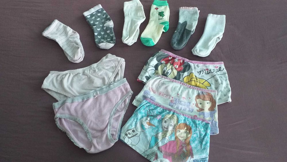 Детски пижами, чорапи, чорапогащи размер 110,116,128 за момиче и др.-