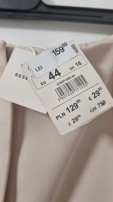 Pantalon larg Reserved 44 bej