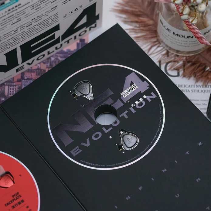 NFAudio NE4 / NFAcous NE4 Casti HIFI Noi, Cutie, Garantie, 4 BA Driver