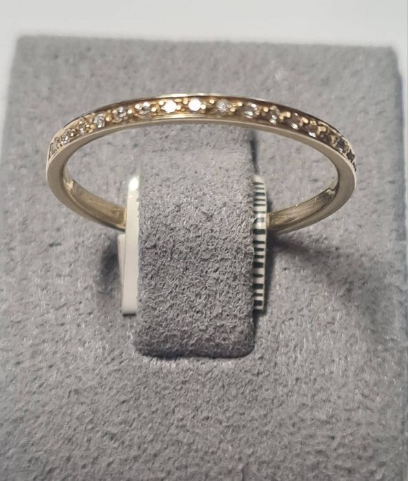 Inel din aur galben 14k, cu diamante naturale, IAU816