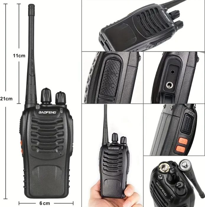 Stații Emisie Receptie Walkie Talkie kit Profesional cu acumulator 4km