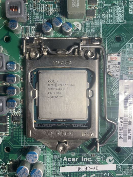 i5‑3340 + Placă de bază H61H2-HD LGA1155 – Funcționale