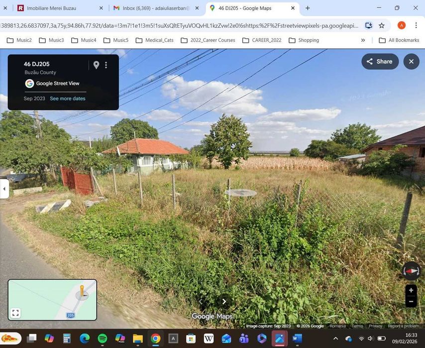 Vand teren intravilan 4.232 mp in com. Merei, jud. Buzau - locatie excelenta