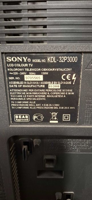Sony bravia 32 работи