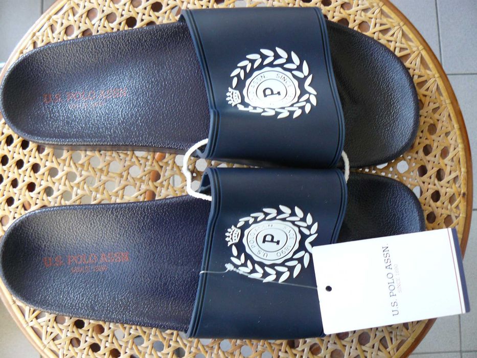 Slapi/Papuci Plaja U.S. POLO ASSN NAVY Pt. Barbati,Originali,Noi Nr 44