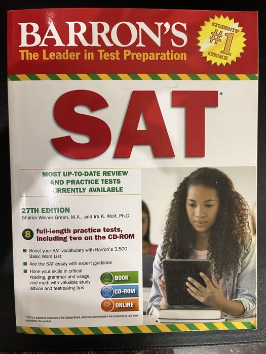 Книга Barron’s SAT 27th edition