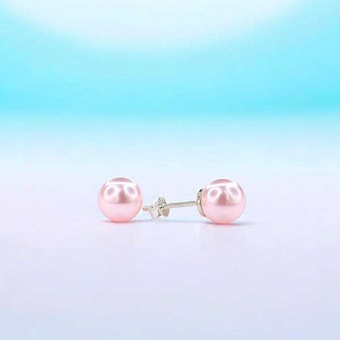 Дамски Сребърни Обеци с Перли Crystal Rosaline Pearl