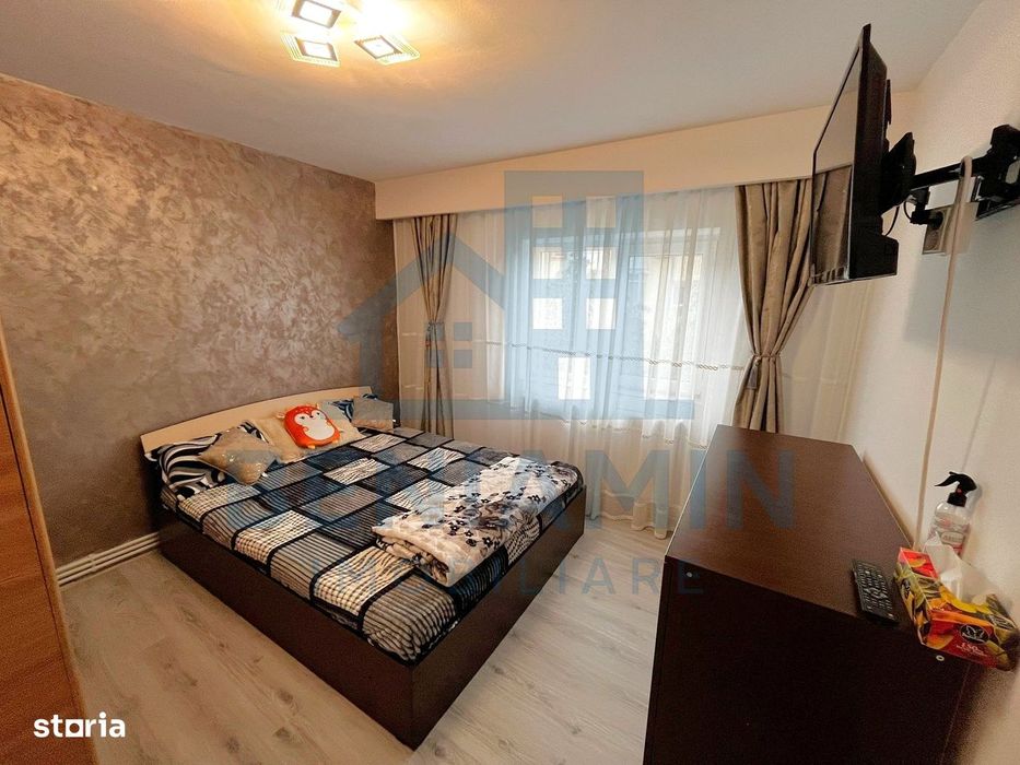 Apartament 2 camere decomandat-Centrala termica-Etaj 3-Mobilat-Utilat