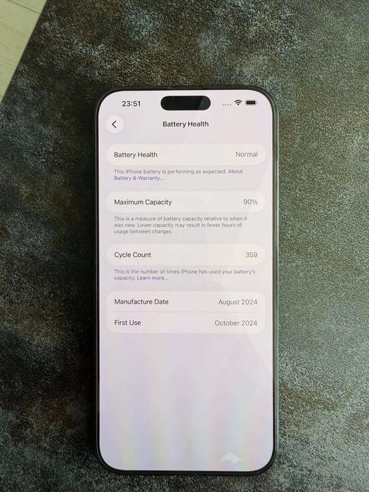 Iphone 16 Pro Max 256 GB Black Titanium Черен