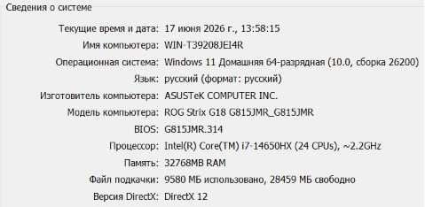 Игровой Ноутбук ASUS ROG Strix G18