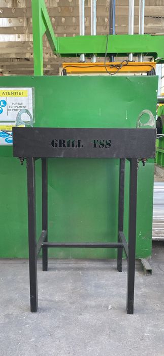 Gratar inox cu tava din oțel
