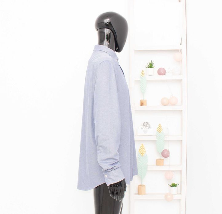 Gant Tech Prep Pique мъжка риза синя Stretch Slim Fit XL