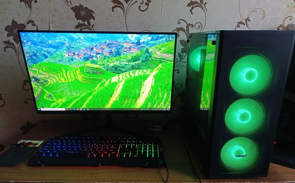Игровой набор, компьютер в комплекте! SSD, HDD, RAM HyperX.