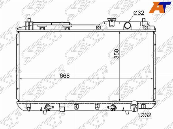 Радиатор Honda Cr-v