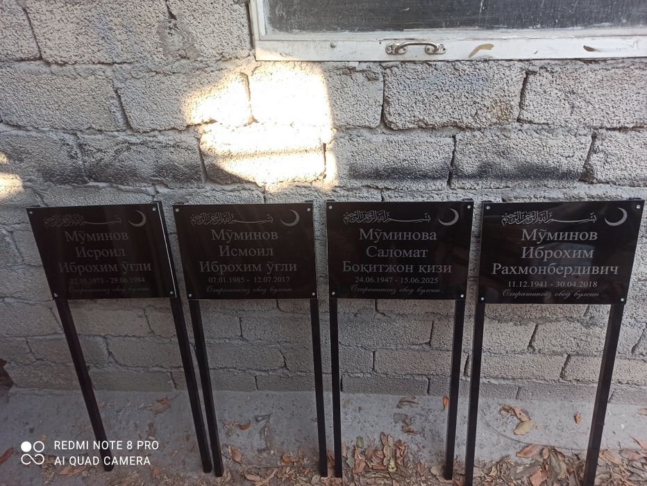 Кабристонга едгорликлар , памятники