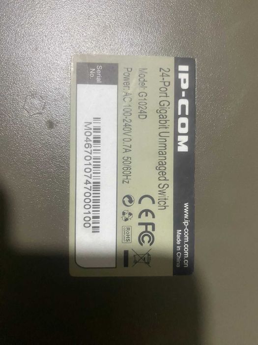 Switch cu 24 porturi Gigabit IP-COM G1024D, 10/100/1000 Mbps