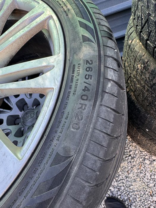 Продавам гуми 265 40 20 с джанти за Ауди А6/А7/А8!!