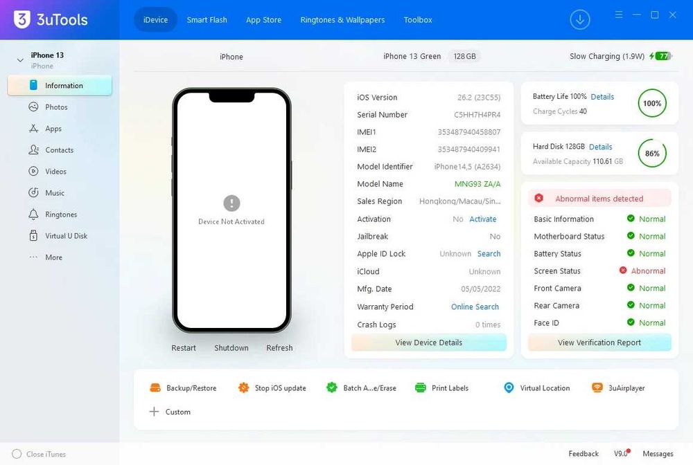 iPhone 13 128GB за части