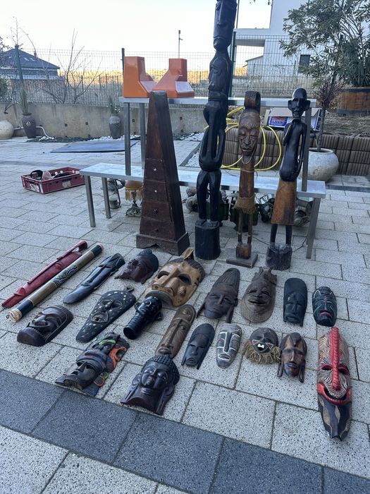 Африканец декорация маски дървени