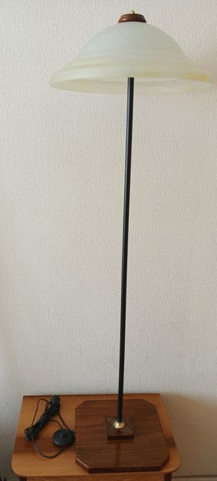 Торшер дерево с латунью