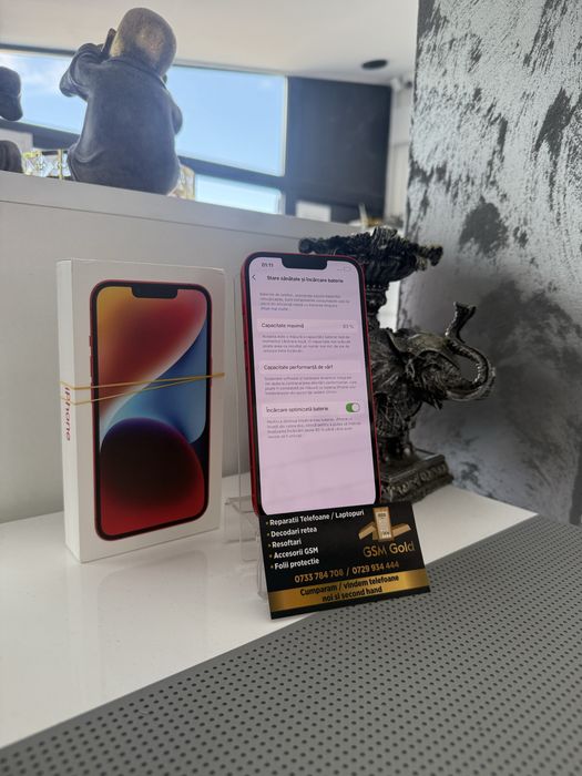 Vand iphone 14 red de 128 gb ca nou