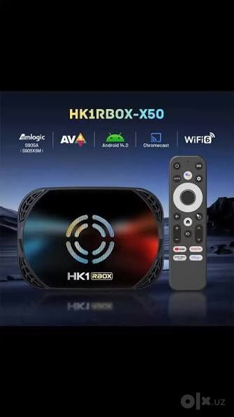 Android TVBOX HK 1 RBOX- X50 4/32  работает на 64bit Системе