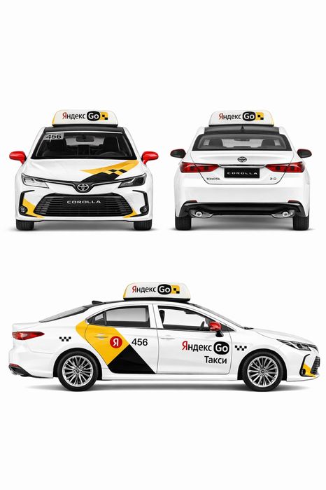 Магнитный брендинг тойота королла