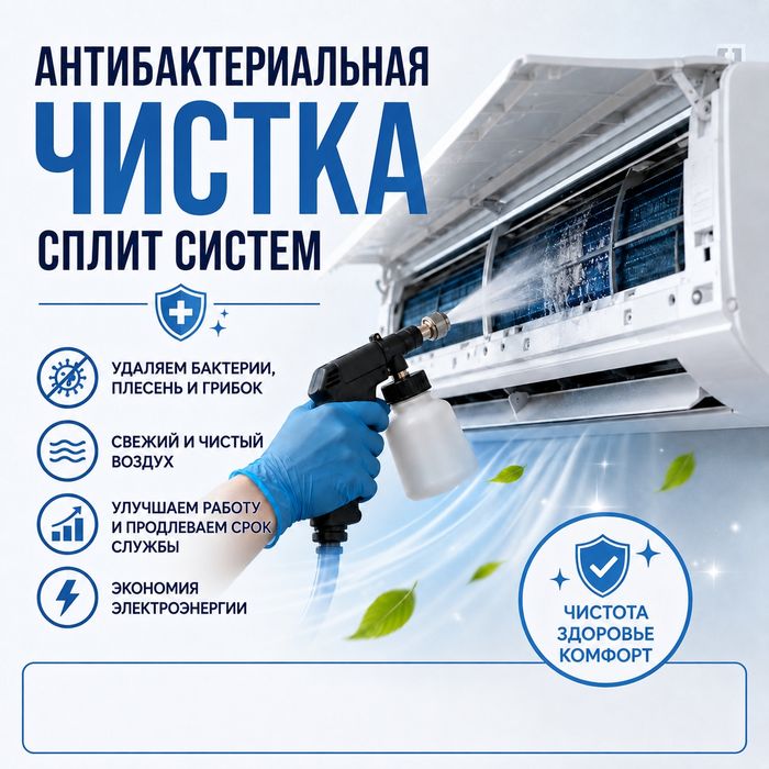 Чистка Ремонт сплит систем
