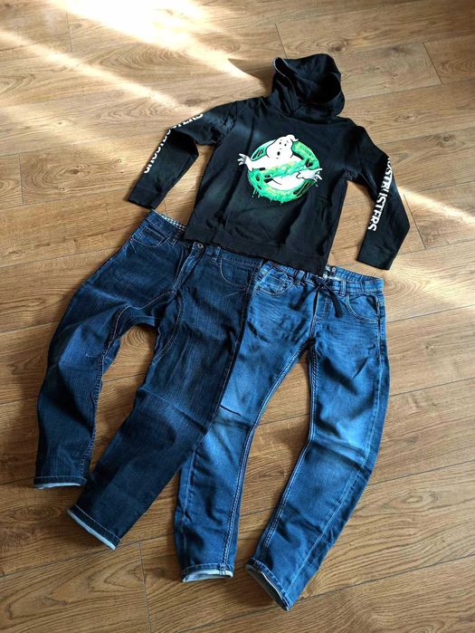 H&M детски еластични дънки и блузка