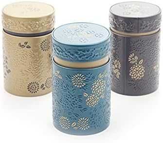 EIGENart Комплект метални кутии за подправки и чай – 3 броя x 150ml