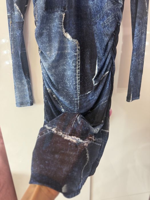 Edited рокля с дънков ефект