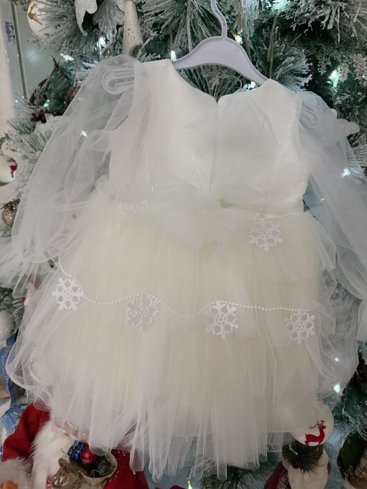 Детское платье снежинка