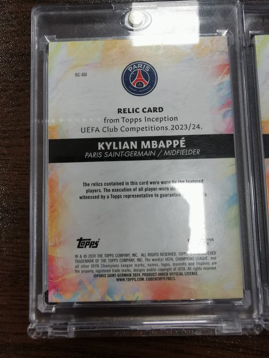 Kylian Mbappe Relic card topps / Килиан Мбапе реликва топс карта