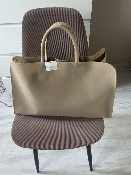 Чанта естествена кожа Zara