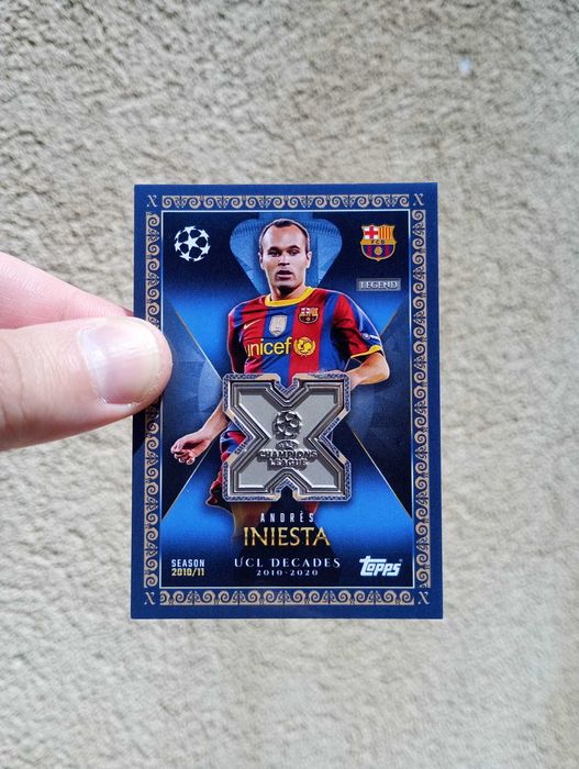 Andrés Iniesta UEFA Champions League Topps Relic 2025-26