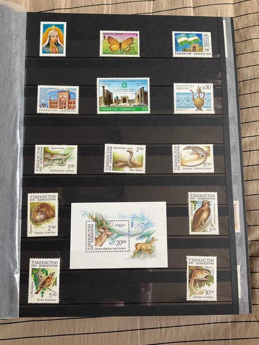 Марки Узбекистана с 1991 по 2007 гг
