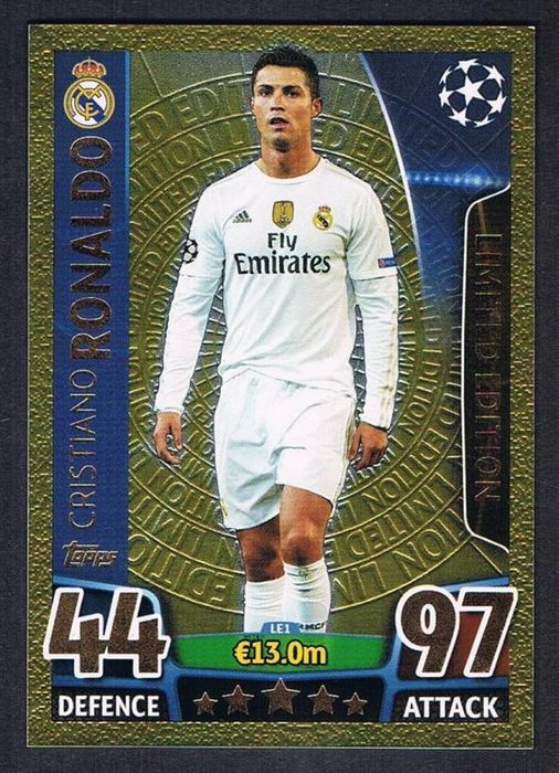 Лимитирана карта на Кристияно Роналдо от сезон 2014/15